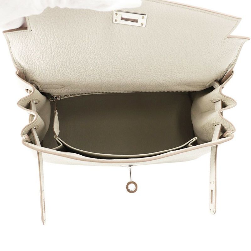 エルメス ハンドバッグ ケリー25 内縫い ベトン/シルバー金具 トゴ B刻印 2wayショルダー