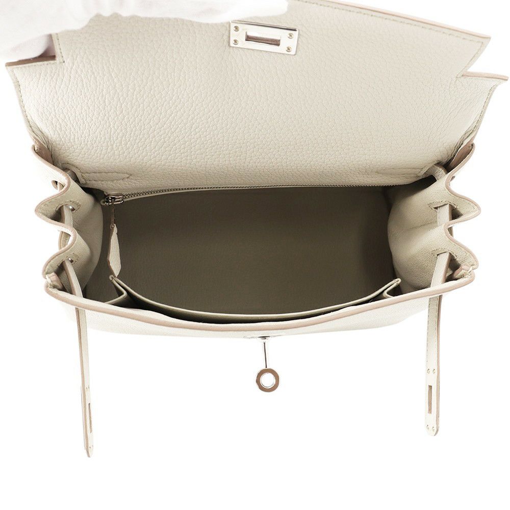 エルメス ハンドバッグ ケリー25 内縫い ベトン/シルバー金具 トゴ B刻印 2wayショルダー