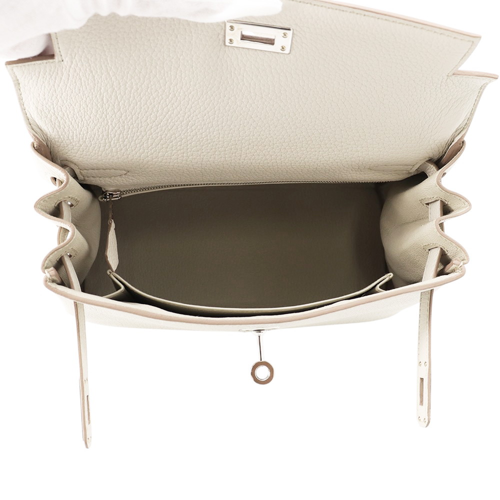 エルメス ハンドバッグ ケリー25 内縫い ベトン/シルバー金具 トゴ B刻印 2wayショルダー