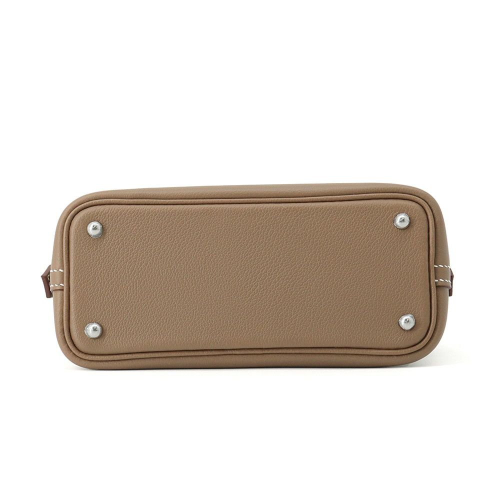 エルメス ボリード1923 ミニ ヴェルソ エトゥープ/ジョーヌプッサン/シルバー金具 エバーカラー K刻印 2wayショルダー