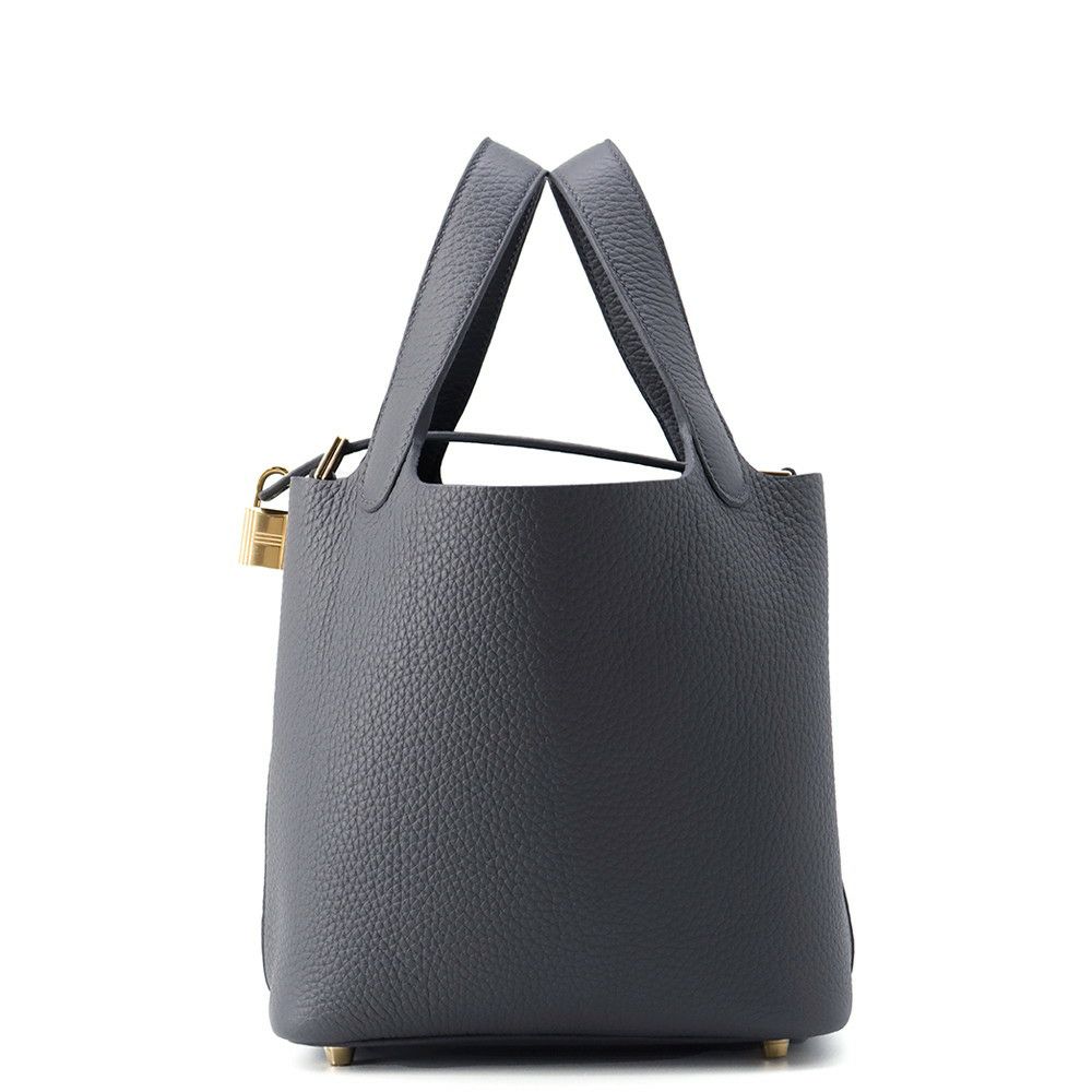 エルメス ハンドバッグ ピコタンロックPM アルドワーズ/シャンパンゴールド金具 トリヨンクレマンス W刻印