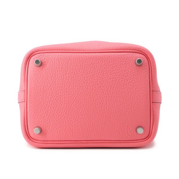 エルメス ハンドバッグ ピコタンロックPM ローズアザレ/シルバー金具 トリヨンクレマンス K刻印