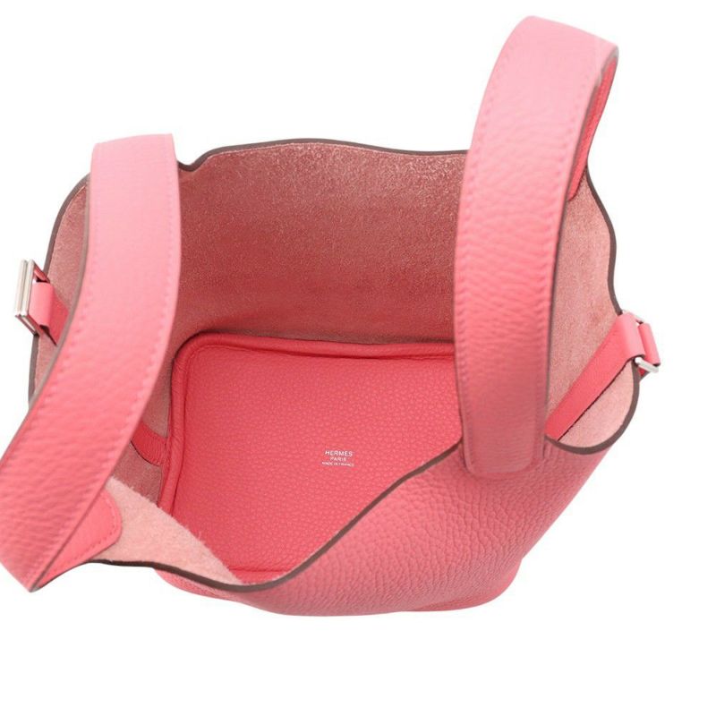 エルメス ハンドバッグ ピコタンロックPM ローズアザレ/シルバー金具 トリヨンクレマンス K刻印