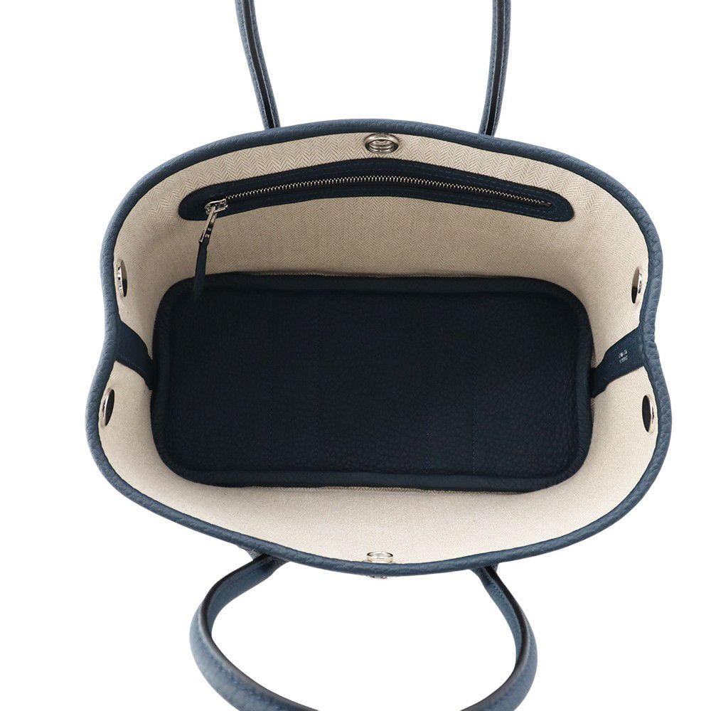 エルメス トートバッグ ネオ・ガーデン 23 ガーデンパーティ ブルードプリュス/シルバー金具 ネゴンダ K刻印