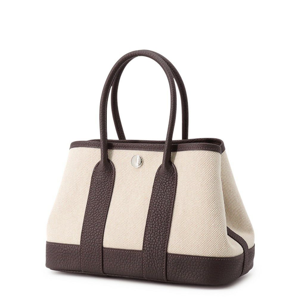 エルメス トートバッグ ネオ・ガーデン 23 ガーデンパーティ エベンヌ/シルバー金具 ネゴンダ/トワルッシュヴァイキング K刻印