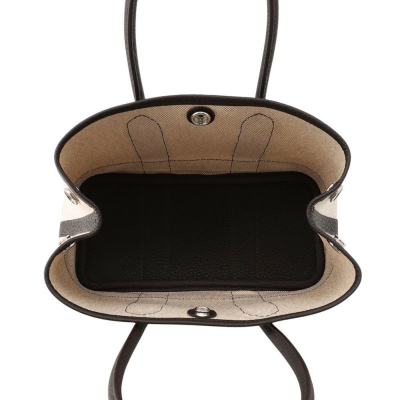 エルメス トートバッグ ネオ・ガーデン 23 ガーデンパーティ エベンヌ/シルバー金具 ネゴンダ/トワルッシュヴァイキング K刻印