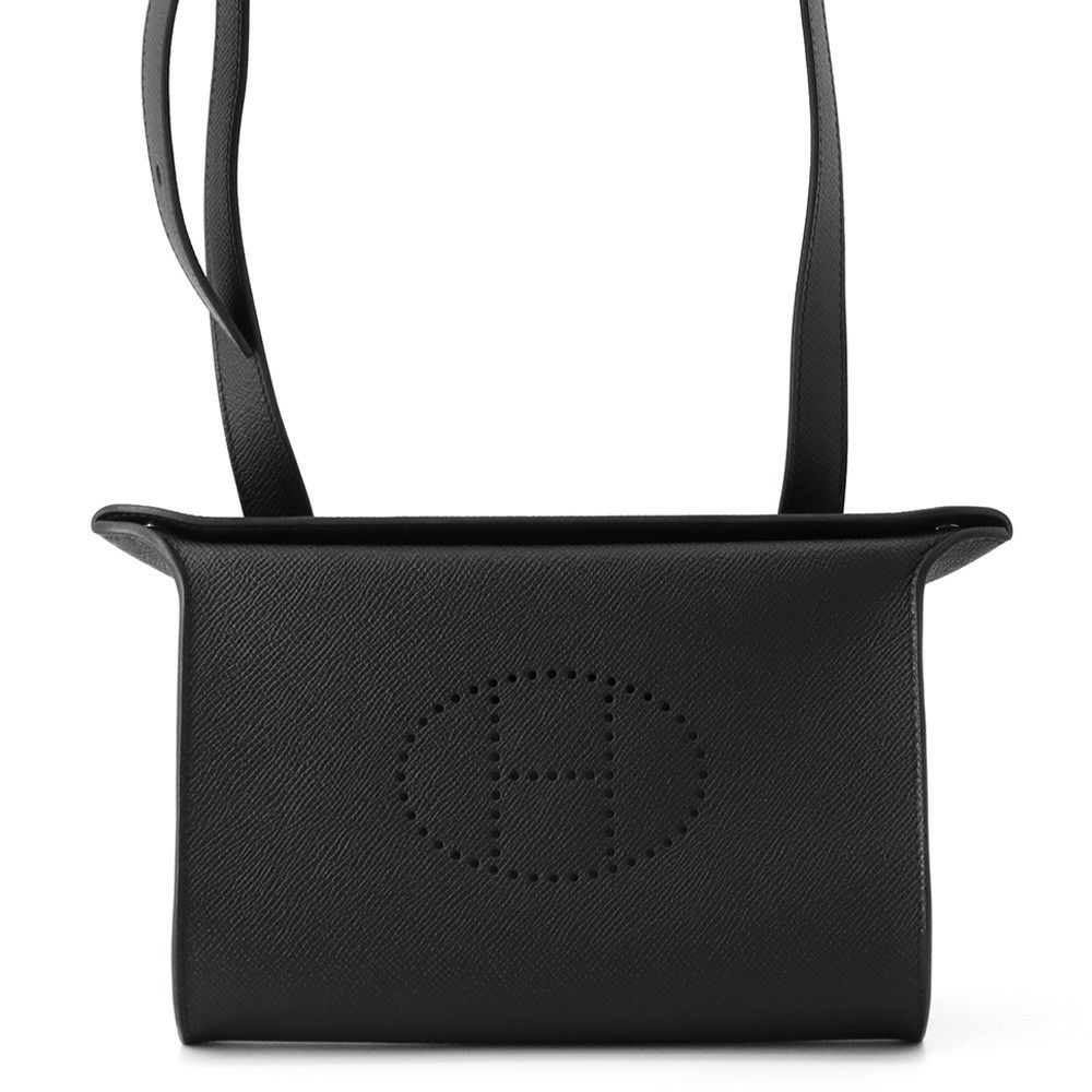 エルメス ショルダーバッグ ヴィドポッシュ ブラック/シルバー金具 エプソン K刻印 HERMES 黒