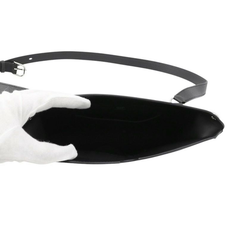 エルメス ショルダーバッグ ヴィドポッシュ ブラック/シルバー金具 エプソン K刻印 HERMES 黒