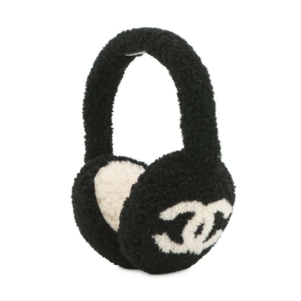 シャネル イヤーマフ ココマーク シアリング AAB262 CHANEL 黒