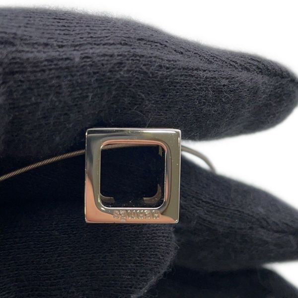 エルメス ネックレス カージュドアッシュ H キューブ アイボリー/シルバー金具 HERMES アクセサリー
