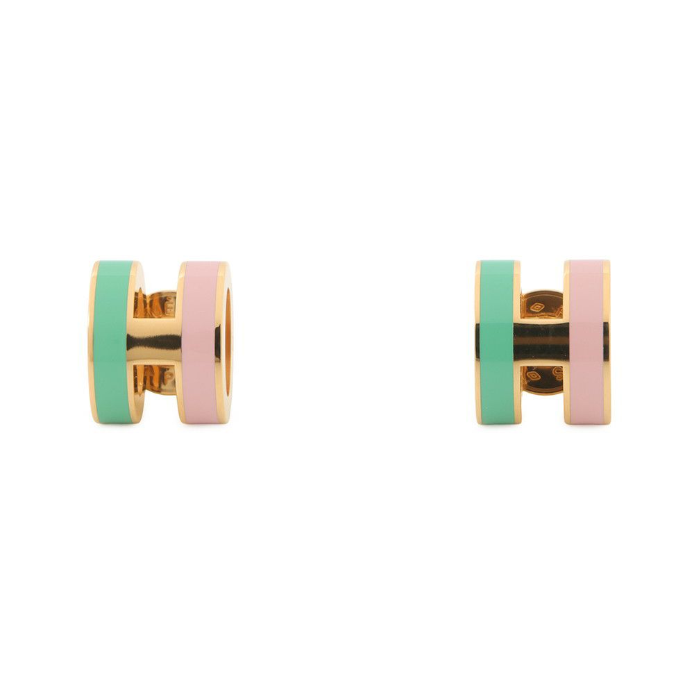 エルメス ピアス ミニ・ポップアッシュ ロカバール マラバール/ゴールド金具 HERMES アクセサリー マラバル