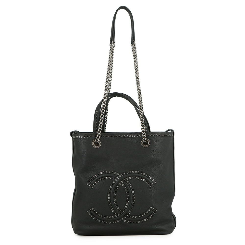 シャネル トートバッグ ココマーク カヴァ AS0448 CHANEL 黒 2way