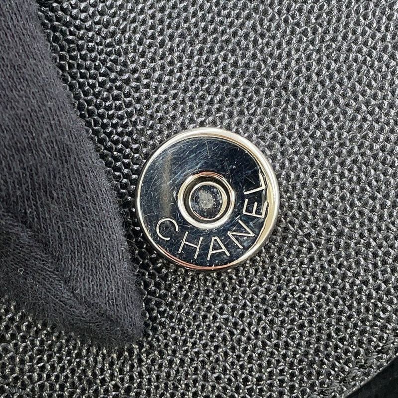 シャネル トートバッグ ドーヴィル ショッピングバッグ ココマーク スタッズ A57069 CHANEL 2way 黒