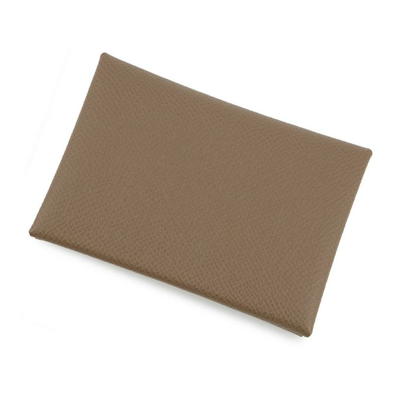 エルメス コインケース カルヴィ デュオ エトゥープ/シルバー金具 エプソン K刻印 HERMES 財布