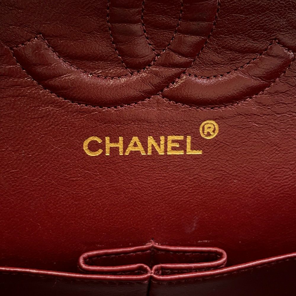 シャネル チェーンショルダーバッグ マトラッセ25 ココマーク ラムスキン A01112 CHANEL バッグ 黒