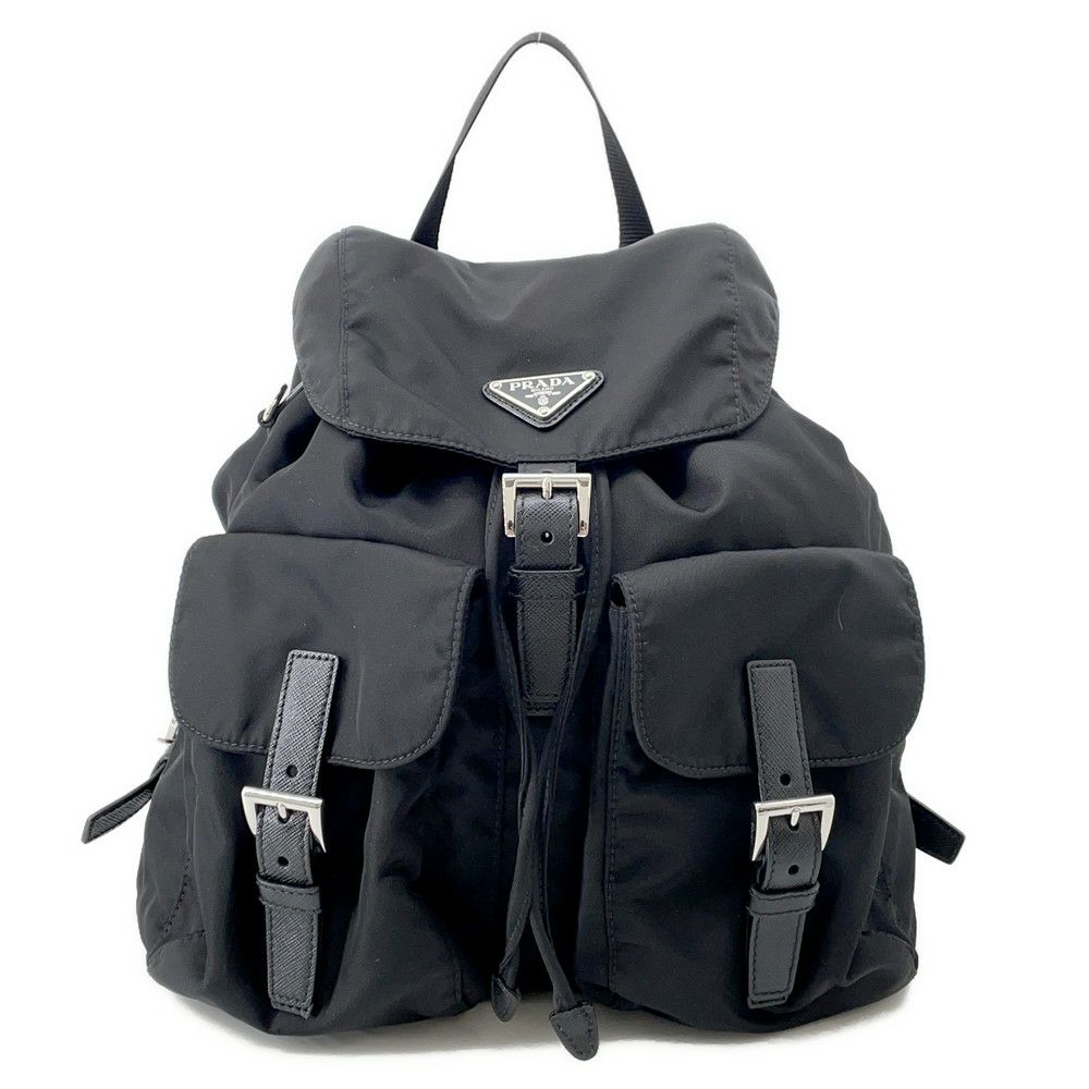 プラダ リュック ミディアム Re-Nylon バックパック ナイロン 1BZ811 PRADA リュックサック バッグ 黒