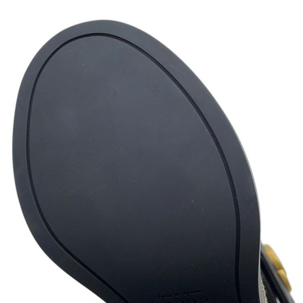 グッチ ブーツ ジャンボGG GGマーモント アンクル レザー/GGキャンバス レディースサイズ34 1/2 719849 GUCCI 靴 黒