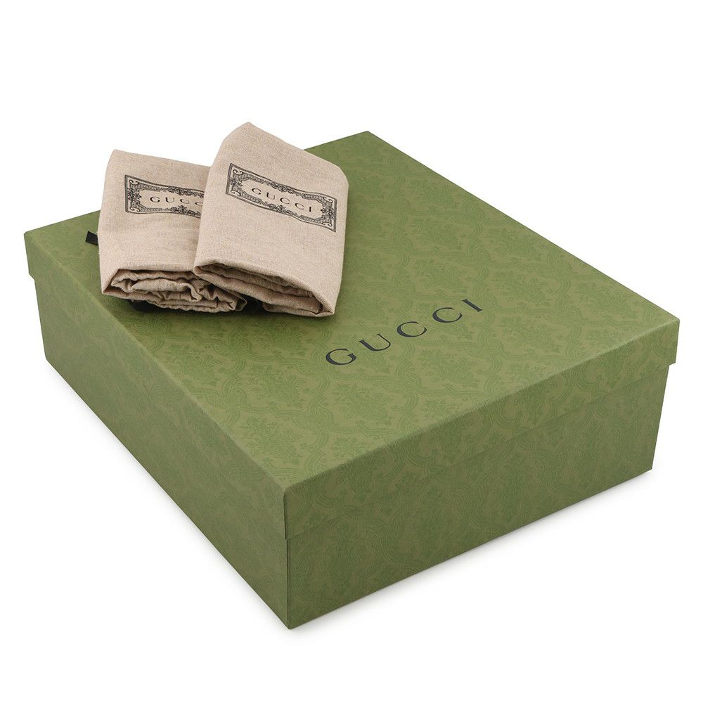 グッチ ブーツ ジャンボGG GGマーモント アンクル レザー/GGキャンバス レディースサイズ34 1/2 719849 GUCCI 靴 黒