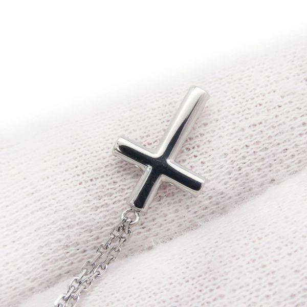 カルティエ ネックレス クロス ダイヤモンド 11P 計0.13ct K18WGホワイトゴールド B7221700 Cartier ペンダント