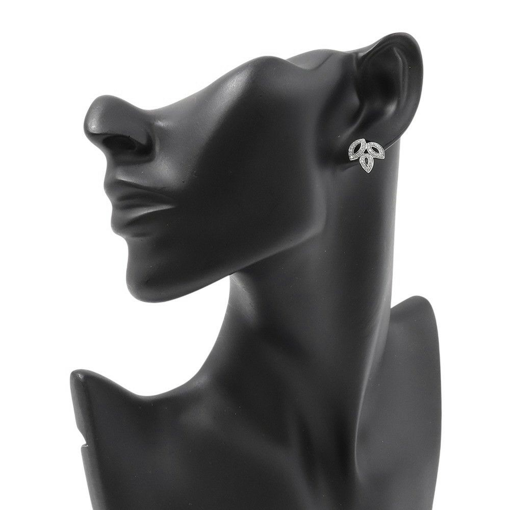 ハリーウィンストン ピアス リリークラスター・ミニ・イヤスタッズ ダイヤモンド 74P 計約0.37ct Pt950プラチナ EADPPO1MLC