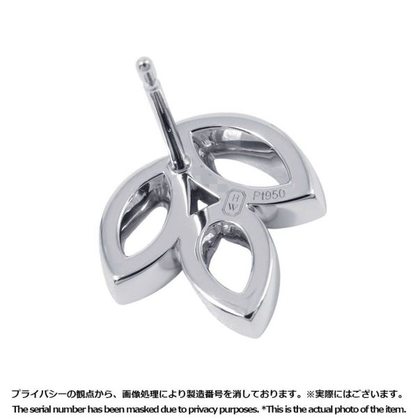 ハリーウィンストン ピアス リリークラスター・ミニ・イヤスタッズ ダイヤモンド 74P 計約0.37ct Pt950プラチナ EADPPO1MLC