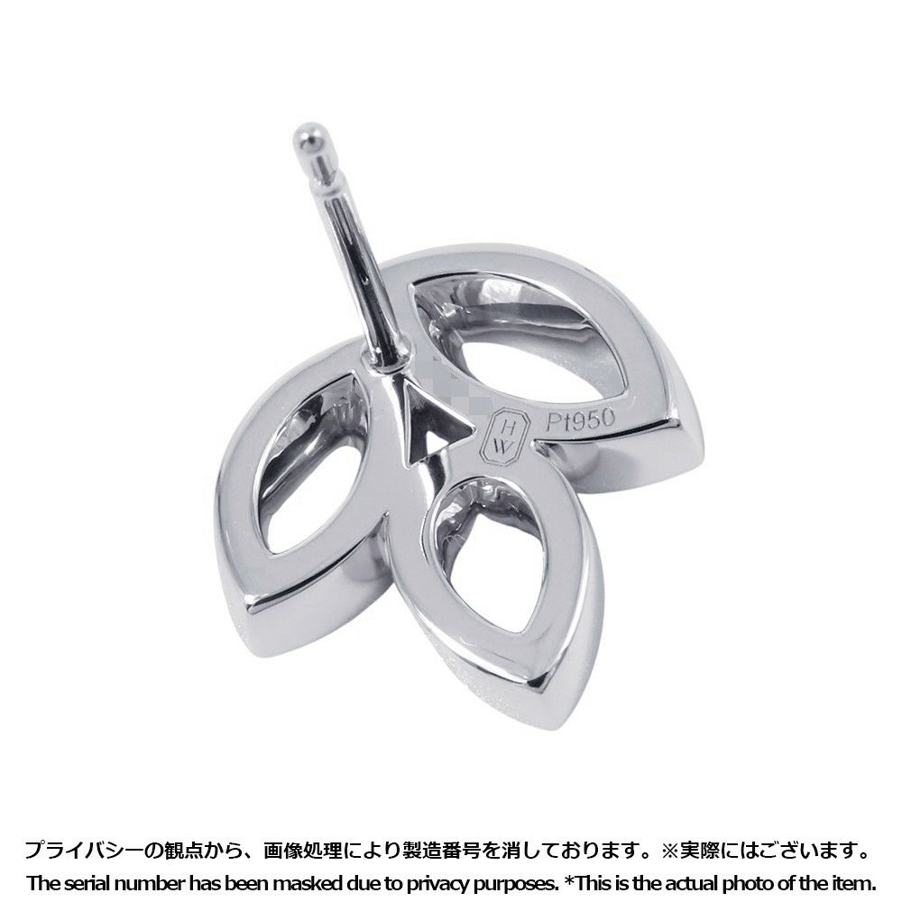 ハリーウィンストン ピアス リリークラスター・ミニ・イヤスタッズ ダイヤモンド 74P 計約0.37ct Pt950プラチナ EADPPO1MLC