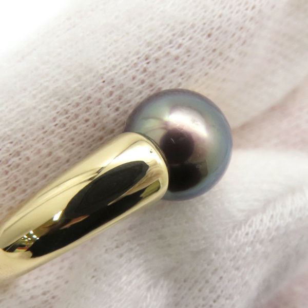 カルティエ リング ペルラ ブラックパール 黒蝶真珠 K18YGイエローゴールド サイズ50 Cartier 指輪
