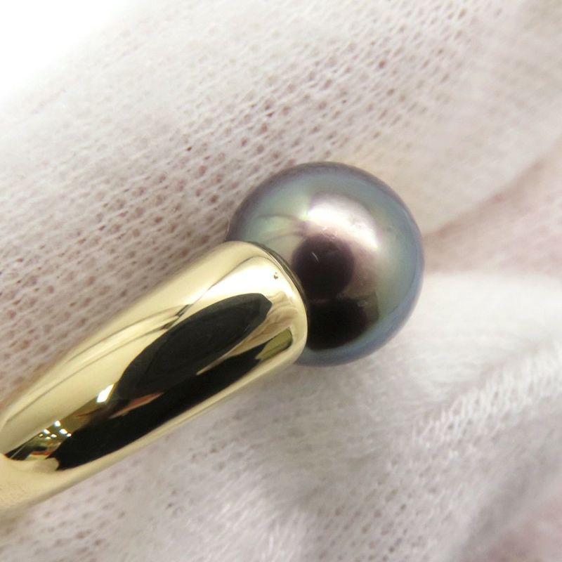 カルティエ リング ペルラ ブラックパール 黒蝶真珠 K18YGイエローゴールド サイズ50 Cartier 指輪