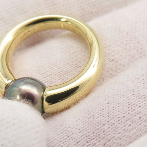 カルティエ リング ペルラ ブラックパール 黒蝶真珠 K18YGイエローゴールド サイズ50 Cartier 指輪