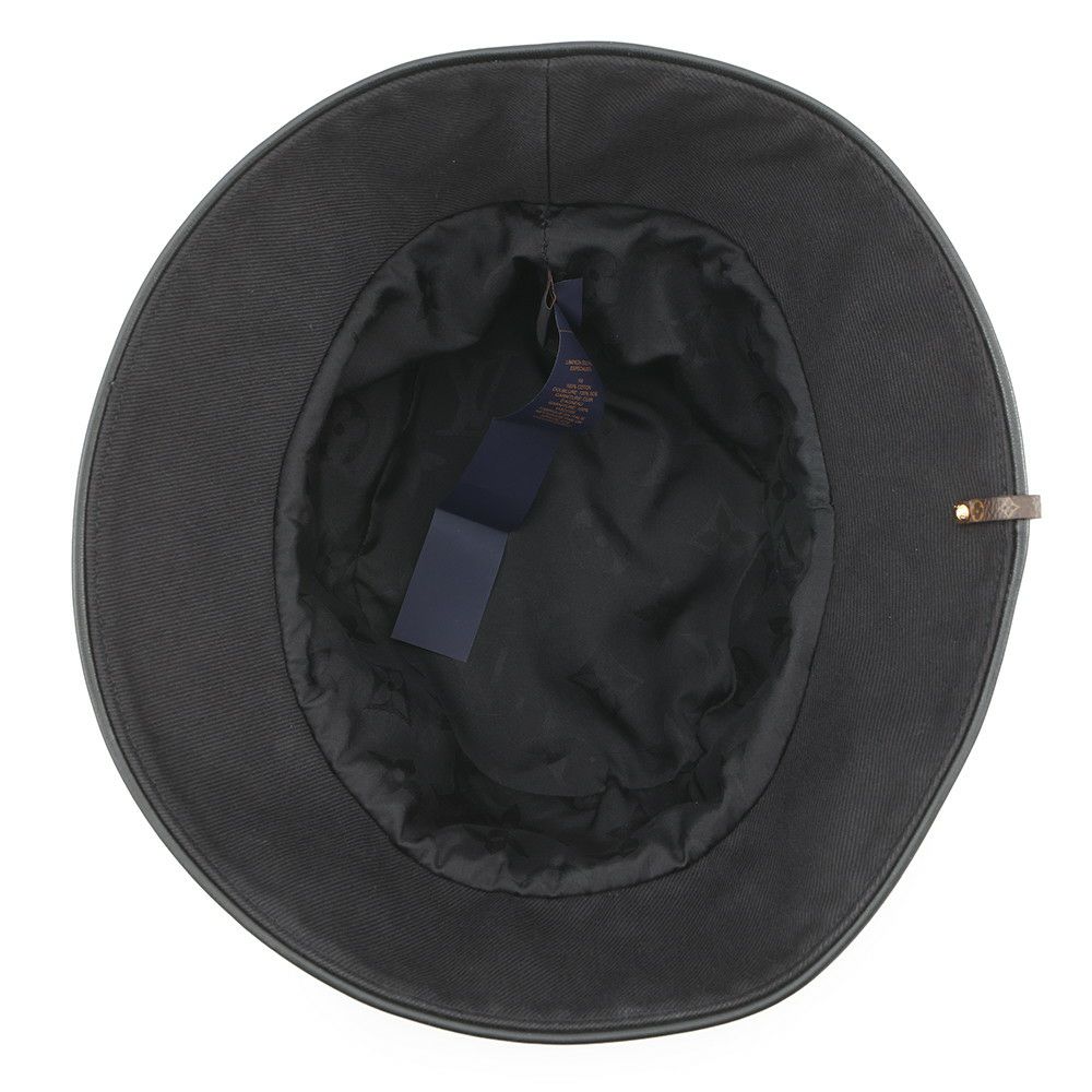 ルイヴィトン ハット モノグラム バケットハット・LV シティー サイズM M7054M LOUIS VUITTON 帽子 黒 ブラック