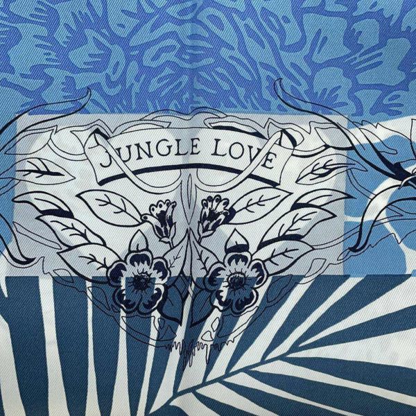 エルメス スカーフ カレ70 ジャングル・ラブ・オ・タンポン Jungle Love au Tampon HERMES シルク 2023春夏
