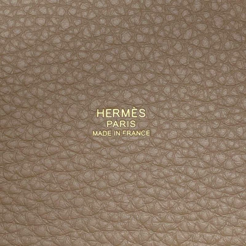 エルメス ハンドバッグ ピコタンロックPM エトゥープ/ゴールド金具 トリヨクレマンス W刻印