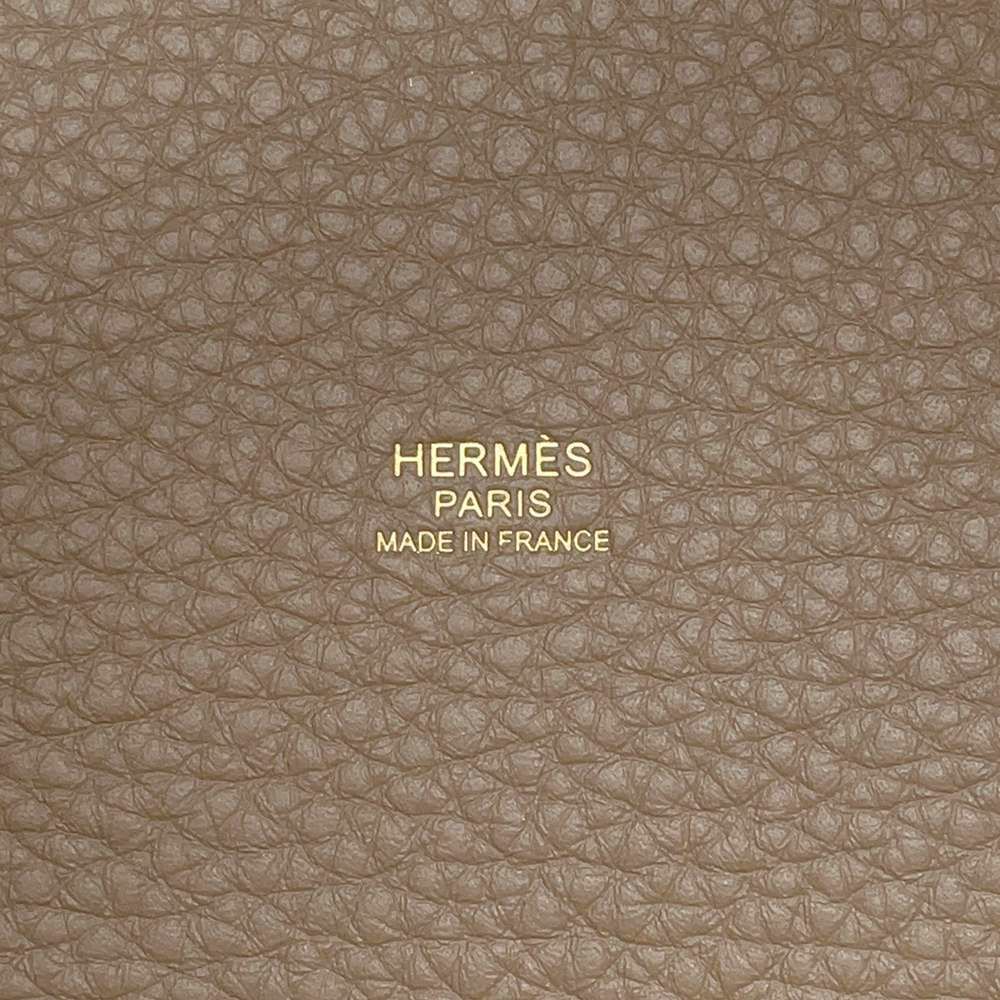 エルメス ハンドバッグ ピコタンロックPM エトゥープ/ゴールド金具 トリヨクレマンス W刻印