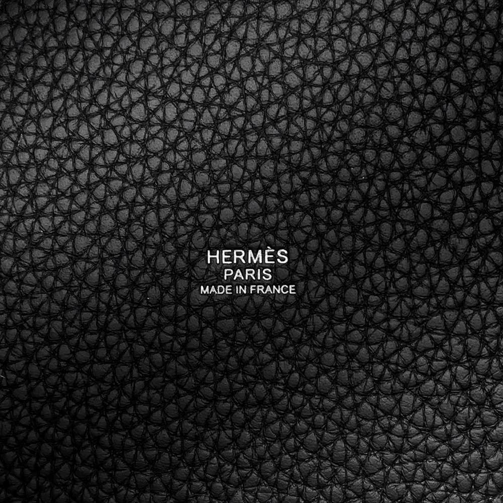 エルメス ハンドバッグ ピコタンロックPM ブラック/シルバー金具 トリヨンクレマンス W刻印 黒