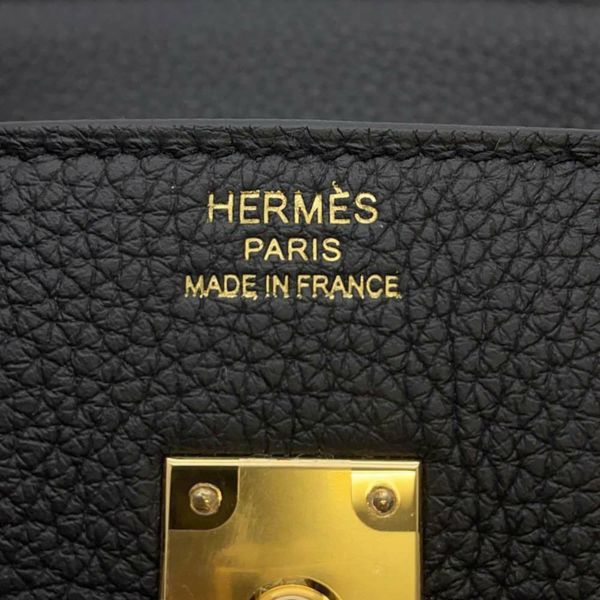 エルメス バーキン25 ブラック/ゴールド金具 トゴ W刻印 HERMES Birkin ハンドバッグ 黒