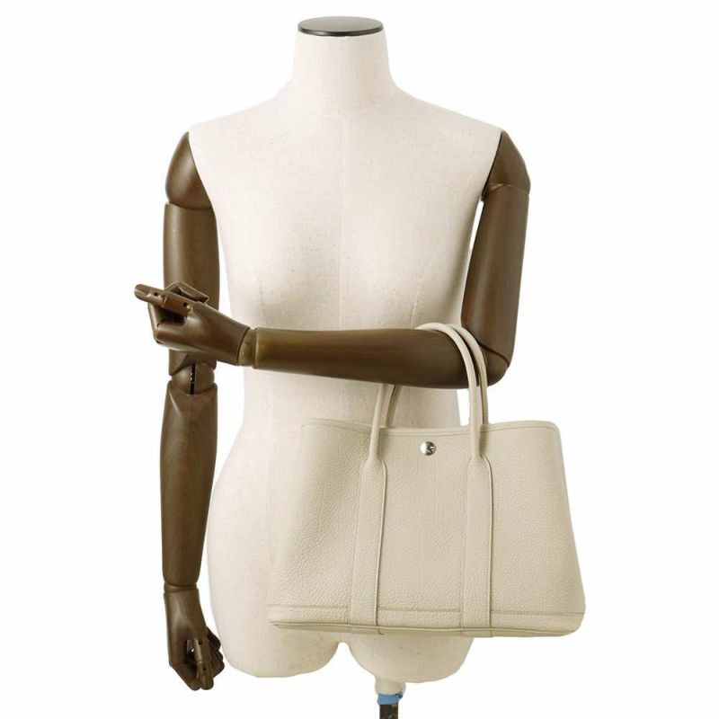 エルメス トートバッグ ガーデンパーティTPM べトン/シルバー金具 ネゴンダ W刻印