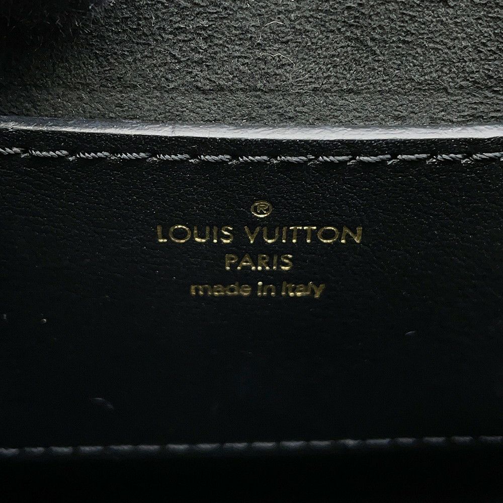 ルイヴィトン ショルダーバッグ カーフレザー ミュルティ・ポシェット M56461 LOUIS VUITTON 2way ポーチ付き ブラック 黒