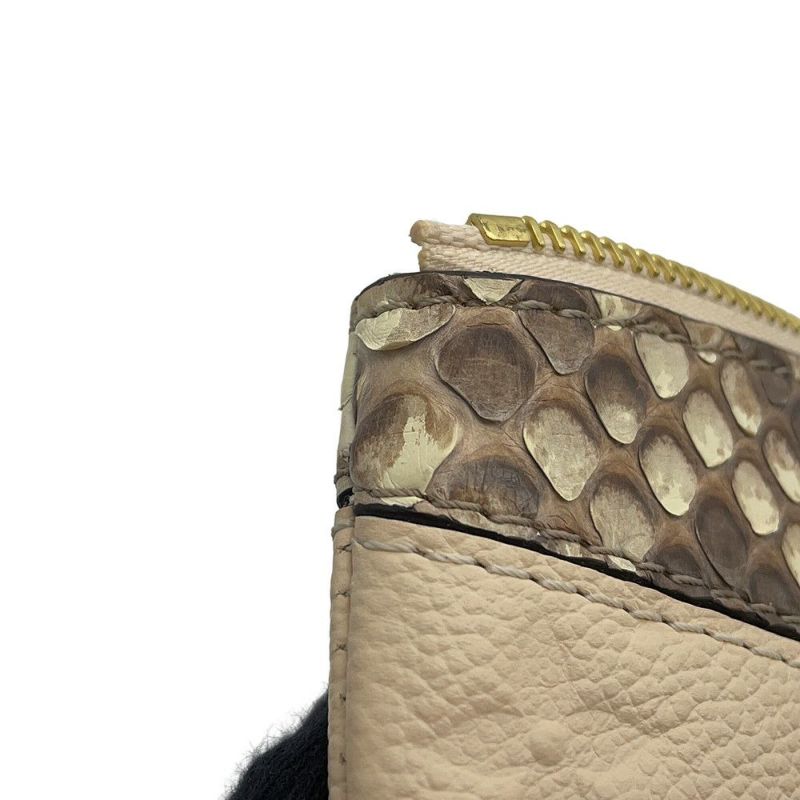 ルイヴィトン クラッチバッグ モノグラム・アンプラント/パイソン デイリーポーチ N96321 LOUIS VUITTON