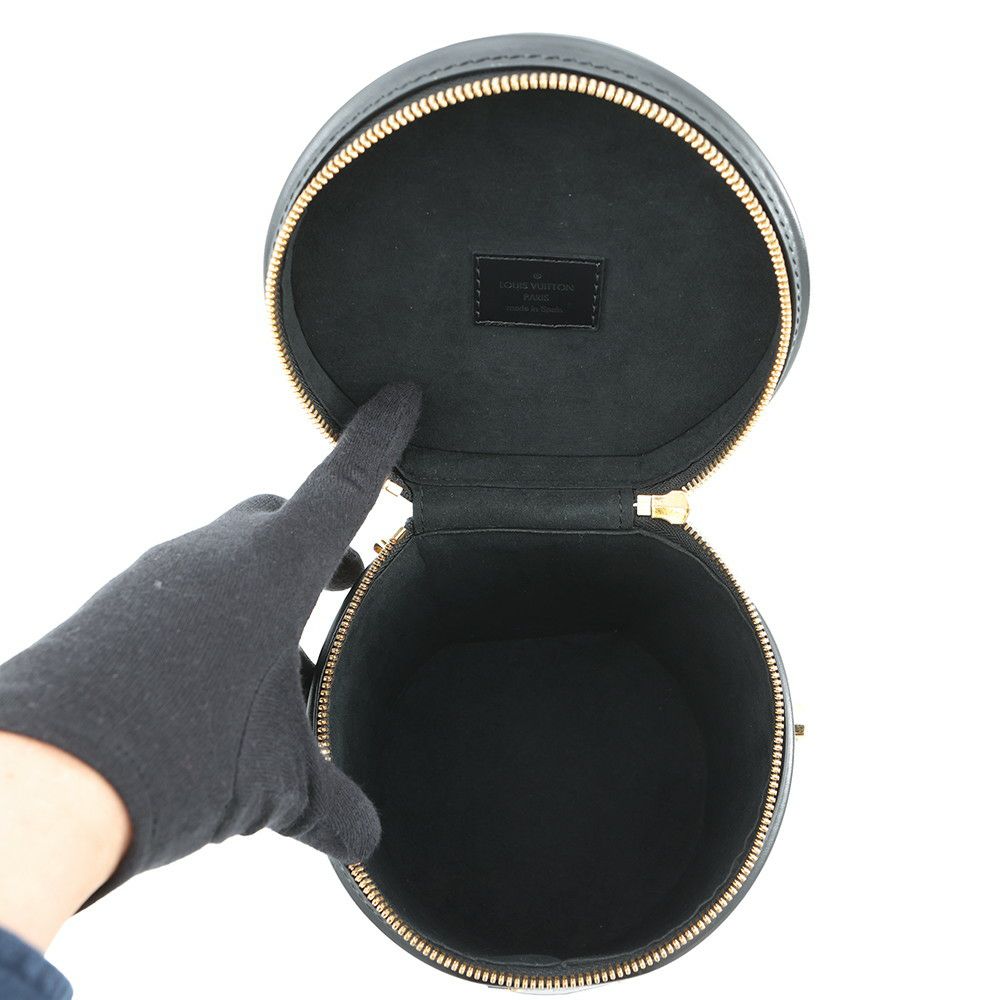 ルイヴィトン ハンドバッグ モノグラム・リバース カンヌ M43986 LOUIS VUITTON 2way バニティバッグ 黒 ブラック