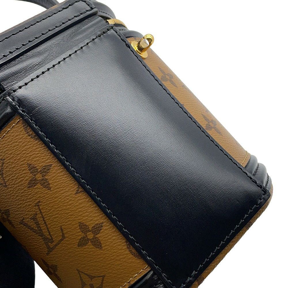 ルイヴィトン ハンドバッグ モノグラム・リバース カンヌ M43986 LOUIS VUITTON 2way バニティバッグ 黒 ブラック