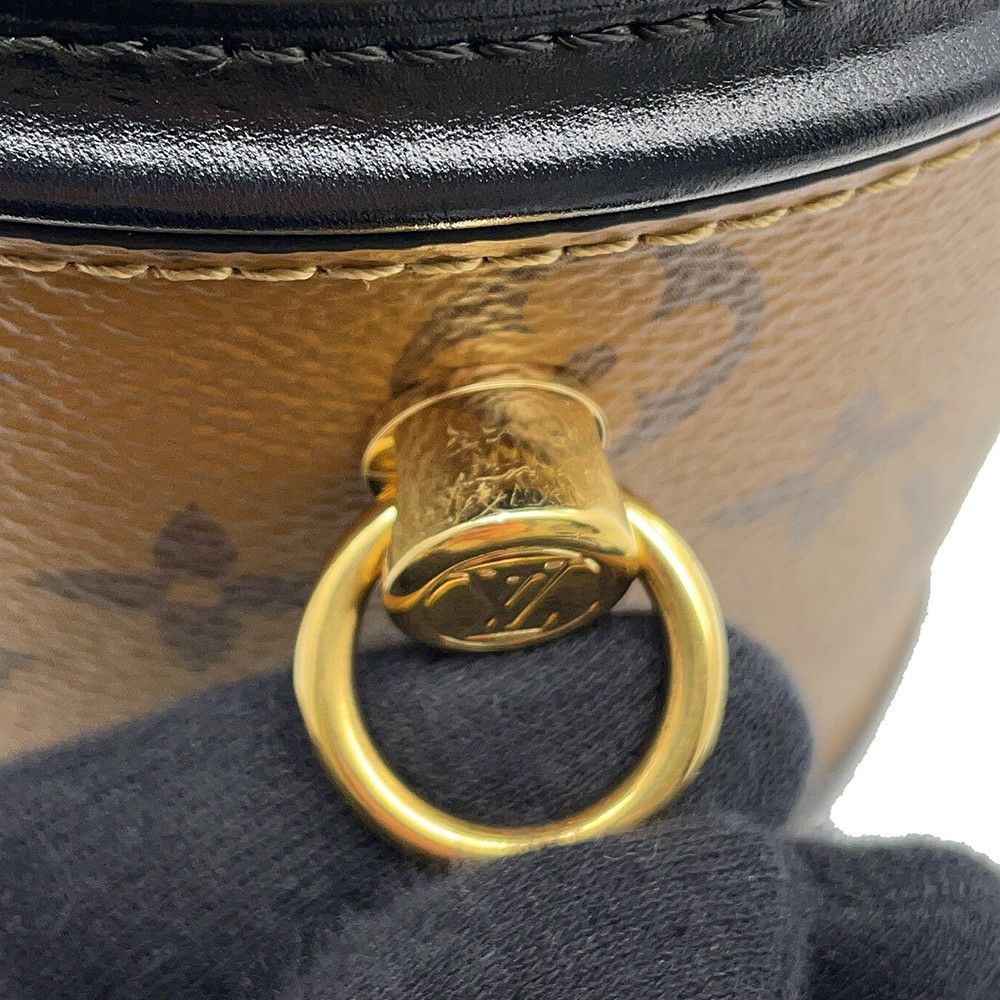 ルイヴィトン ハンドバッグ モノグラム・リバース カンヌ M43986 LOUIS VUITTON 2way バニティバッグ 黒 ブラック