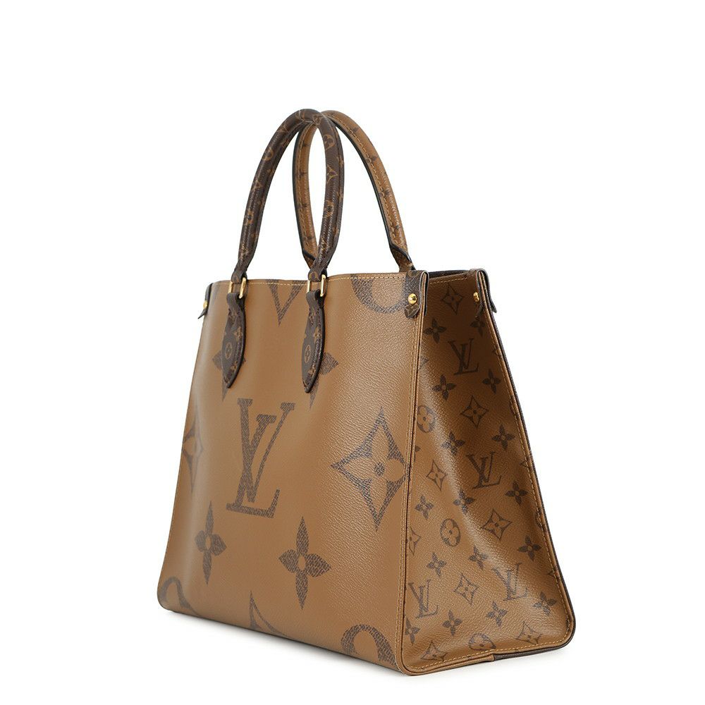 ルイヴィトン トートバッグ モノグラム・リバース ジャイアント オンザゴー MM M45321 ヴィトン ハンドバッグ 2way ショルダー