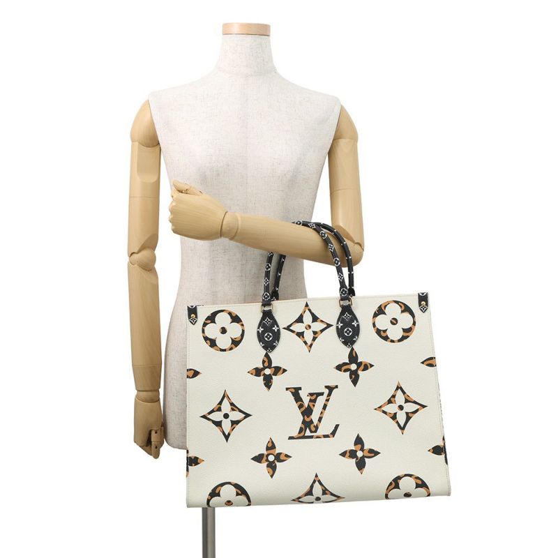 ルイヴィトン トートバッグ モノグラム・ジャングル オンザゴーGM M44675 LOUIS VUITTON 2way