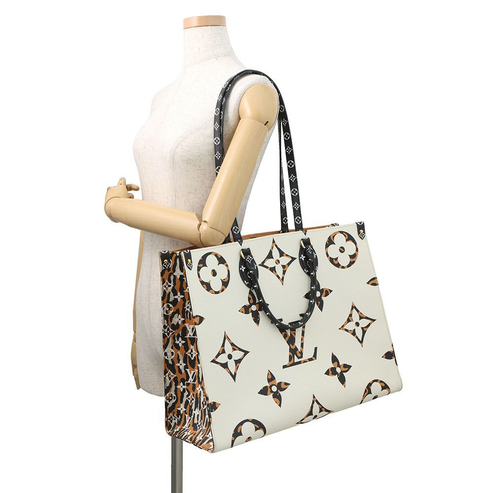 ルイヴィトン トートバッグ モノグラム・ジャングル オンザゴーGM M44675 LOUIS VUITTON 2way