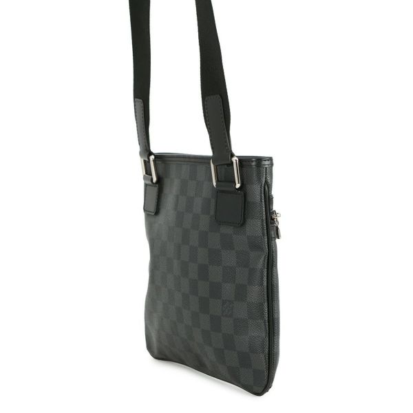 ルイヴィトン ショルダーバッグ ダミエ・グラフィット トマス N58028 LOUIS VUITTON メンズ ブラック 黒