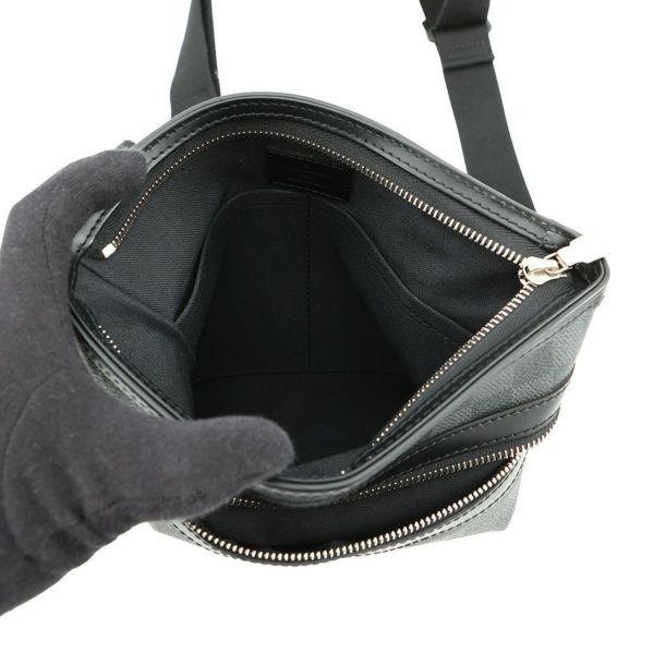 ルイヴィトン ショルダーバッグ ダミエ・グラフィット トマス N58028 LOUIS VUITTON メンズ ブラック 黒