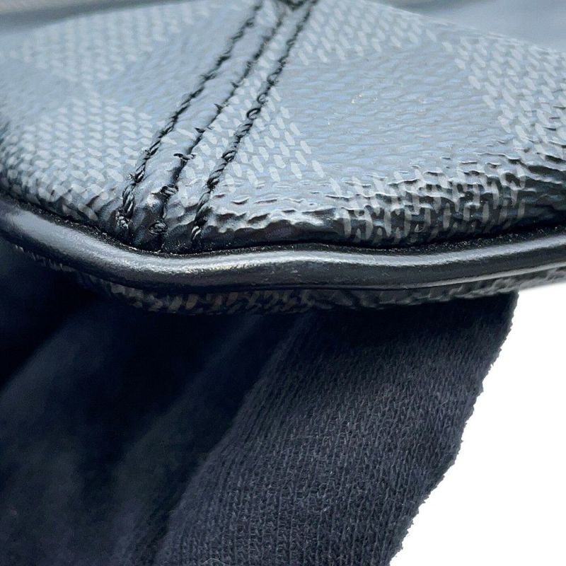 ルイヴィトン ショルダーバッグ ダミエ・グラフィット トマス N58028 LOUIS VUITTON メンズ ブラック 黒