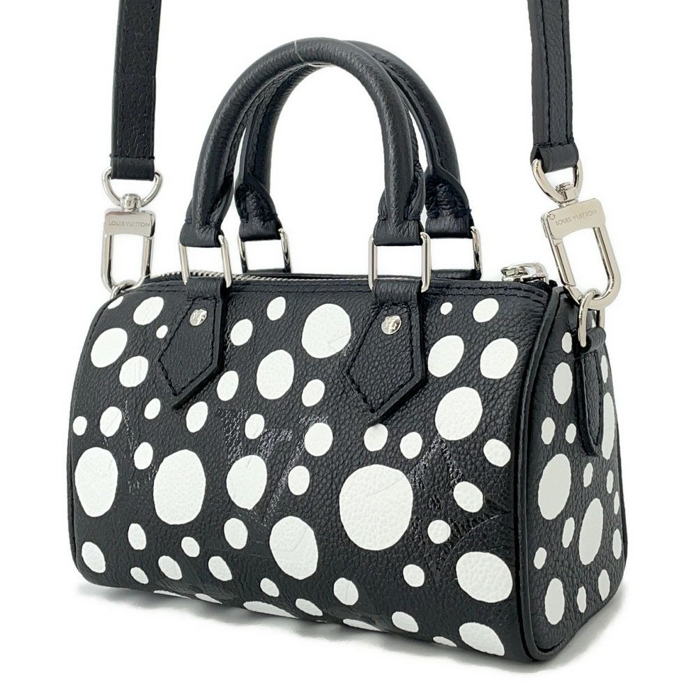 ルイヴィトン ハンドバッグ モノグラム・アンプラント/インフィニティ ドット LV×YK ナノ・スピーディ M81910 草間彌生 黒 セール品