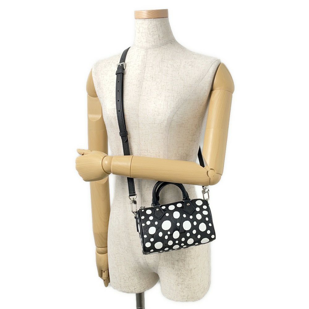 ルイヴィトン ハンドバッグ モノグラム・アンプラント/インフィニティ ドット LV×YK ナノ・スピーディ M81910 草間彌生 黒 セール品