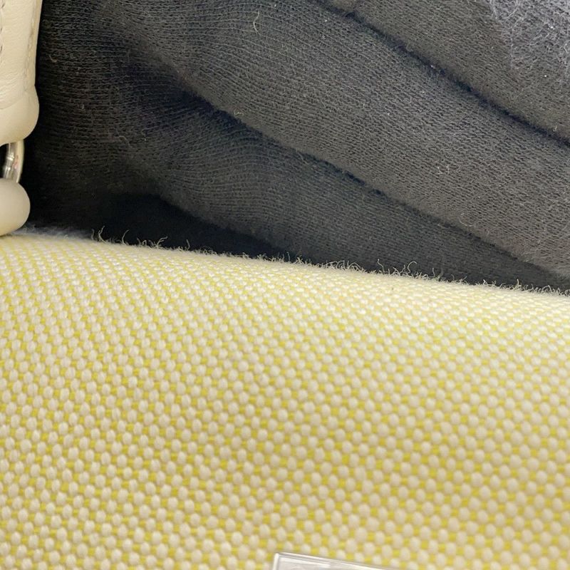 エルメス ハンドバッグ ケリー28 外縫い ナタ/ジョーヌシトロン/シルバー金具 トワルアッシュ/スイフト U刻印 2wayショルダー